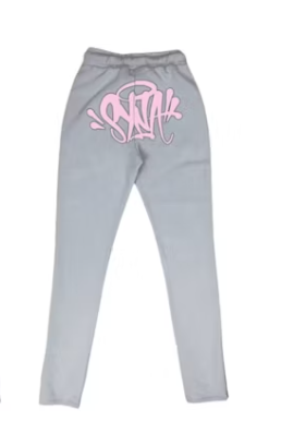 Top Quality     Syna Syna Logo Tracksuit Grey/Pink