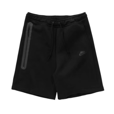 Top Quality Nike Sportswear Tech Fleece Shorts Black/Black 01