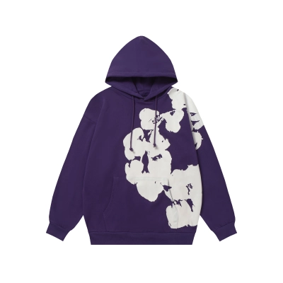 Top Quality Denim Tears Big Cotton Wreath Sweatshirt in Purple 01