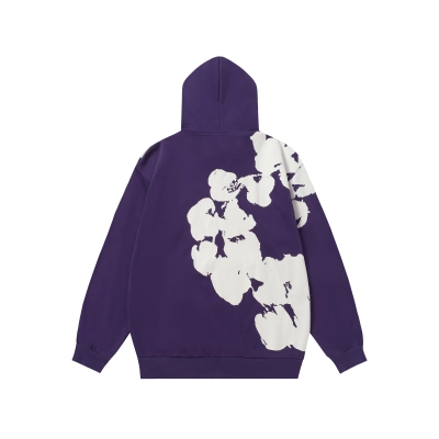 Top Quality Denim Tears Big Cotton Wreath Sweatshirt in Purple 02