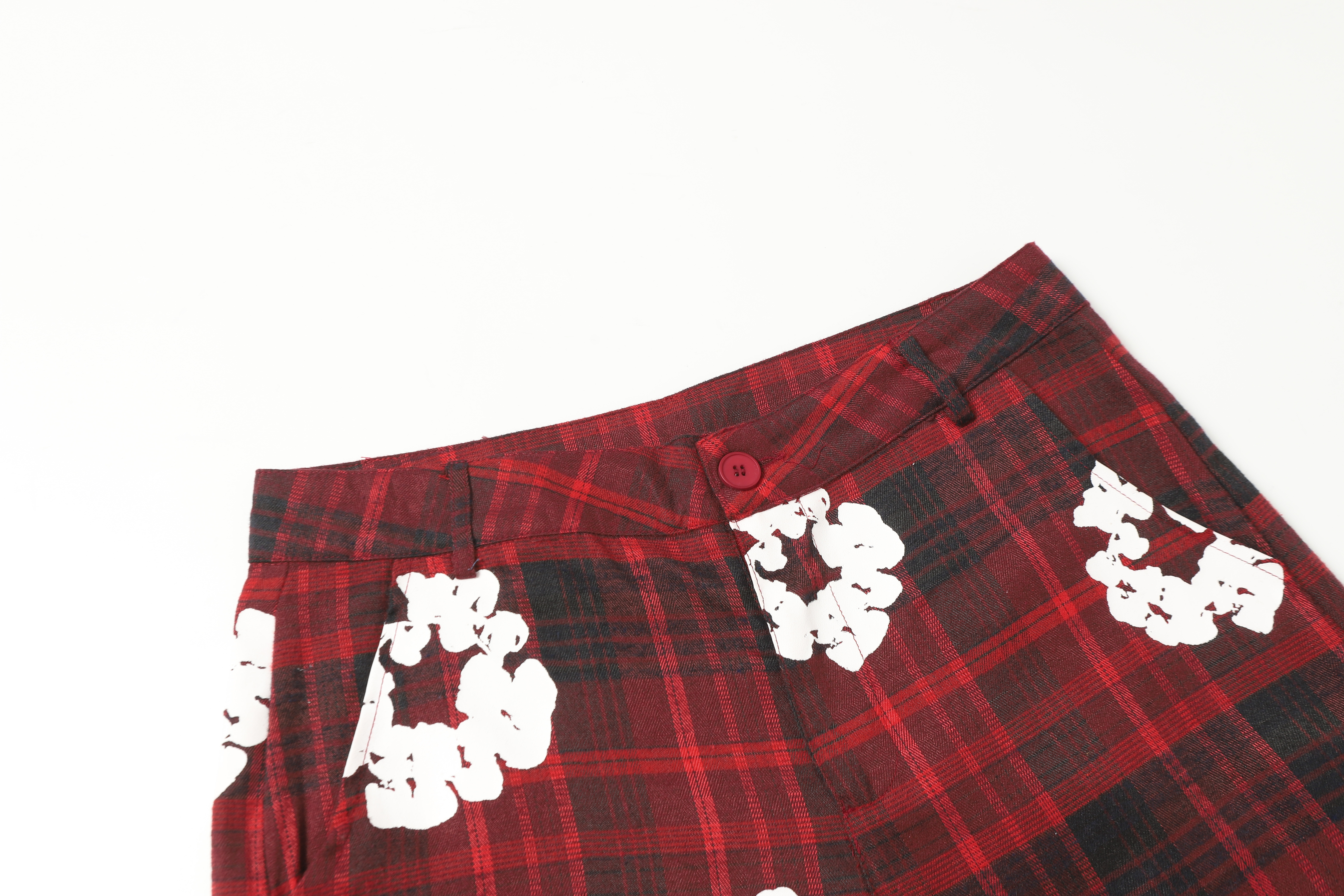     Denim Tears Checked Set Red-388