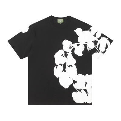 Top Quality Denim Tears Big Cotton Wreath Sweat Shirts Black 01