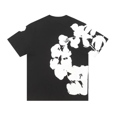Top Quality Denim Tears Big Cotton Wreath Sweat Shirts Black 02