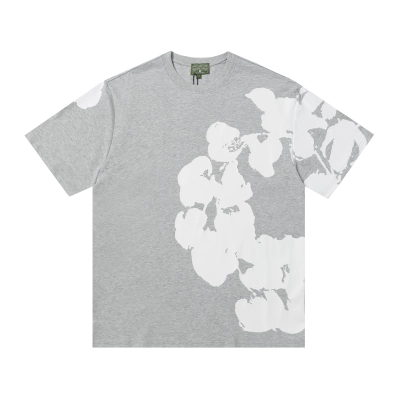 Top Quality Denim Tears Big Cotton Wreath Sweat Shirts Grey 01