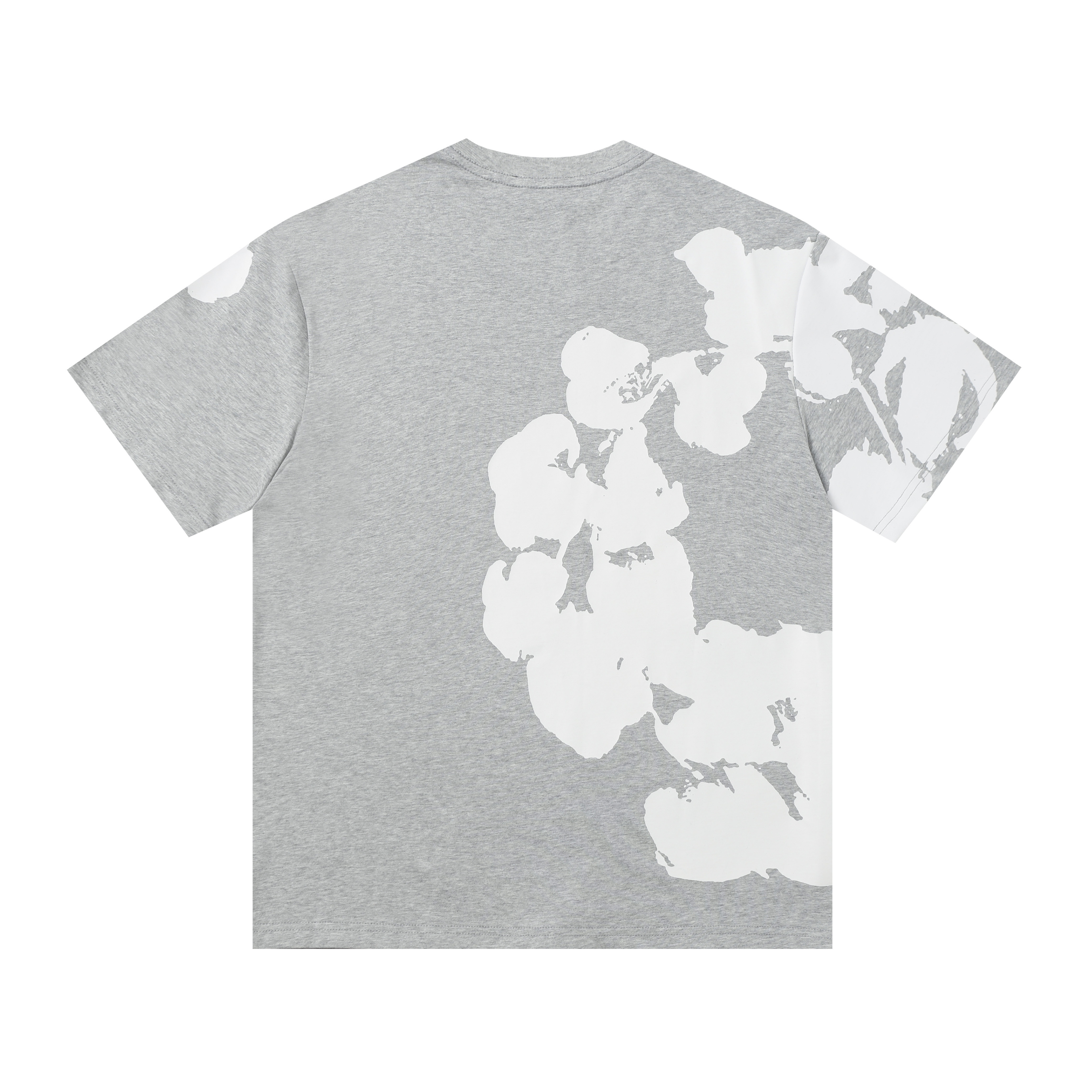 Denim Tears Big Cotton Wreath Sweat T-Shirt Grey