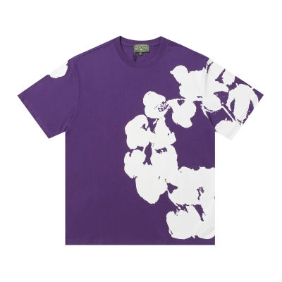 Top Quality Denim Tears Big Cotton Wreath Sweat Shirts Purple 01