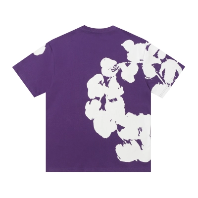 Top Quality Denim Tears Big Cotton Wreath Sweat Shirts Purple 02