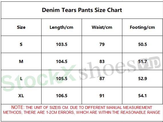 Top Quality     Denim Tears Big Cotton Wreath Sweatpants Black