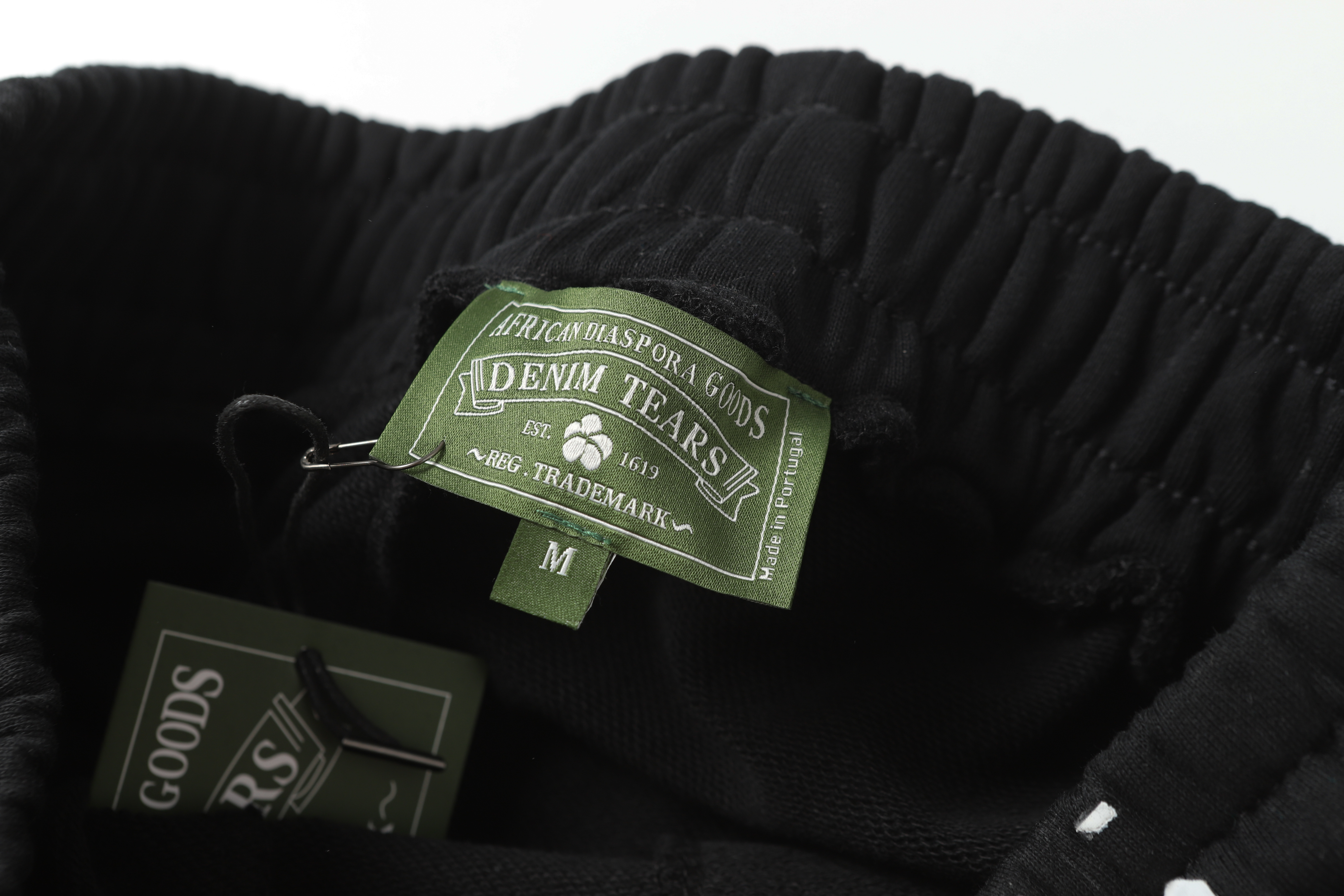 Top Quality     Denim Tears Big Cotton Wreath Sweatpants Black