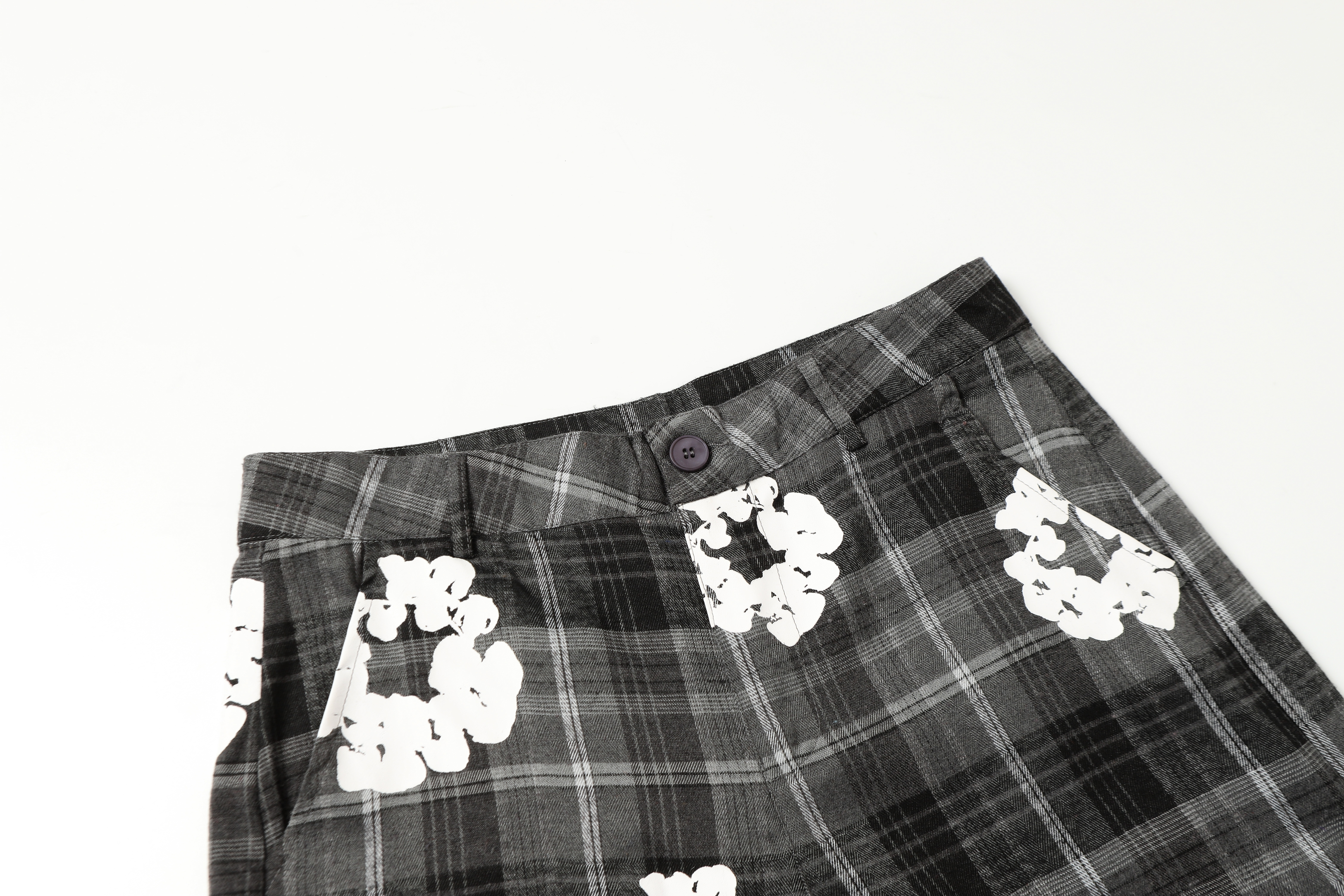     Denim Tears Checked Set Grey-388