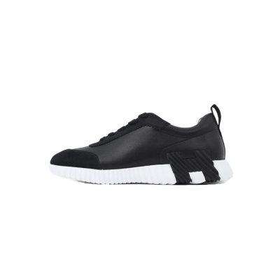    Hermès Bouncing Sneaker Black White Leather 01