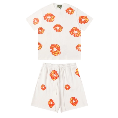 Top Quality Denim Tears Checked Set White-351 01