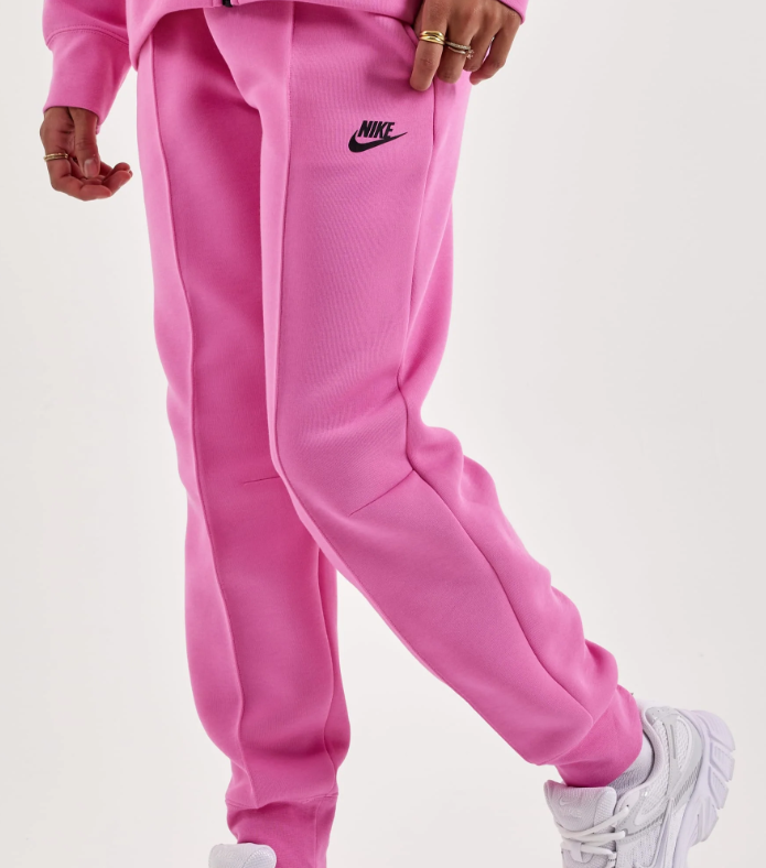 Nike Sportswear Tech Fleece Windrunner Full-Zip Hoodie & Joggers Set Pink