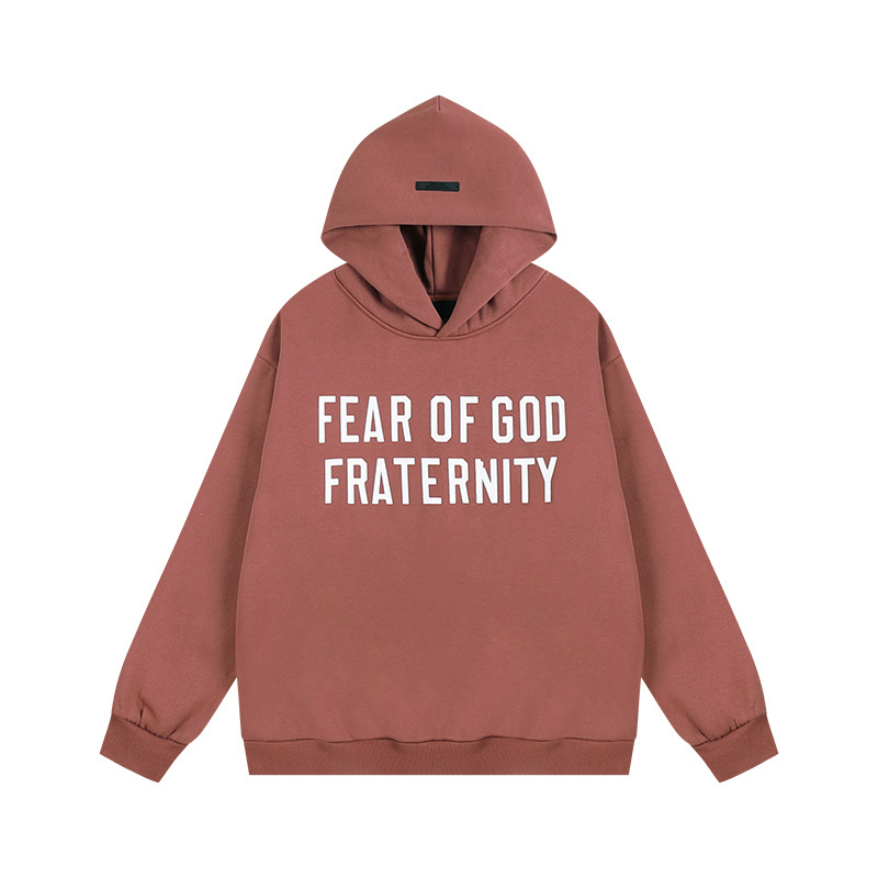     Fear of God Essentials Heavy Fleece Hoodie Crimson