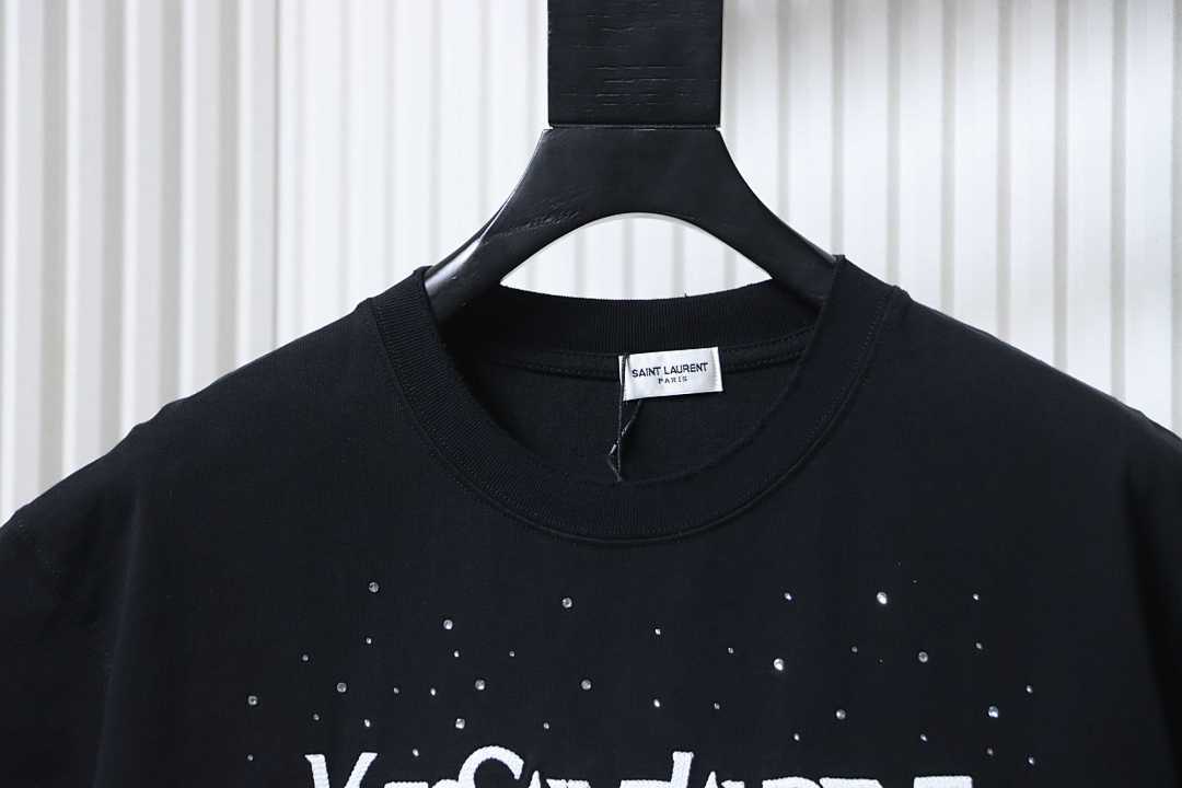     Saint Laurent Large Bord T Shirt Black