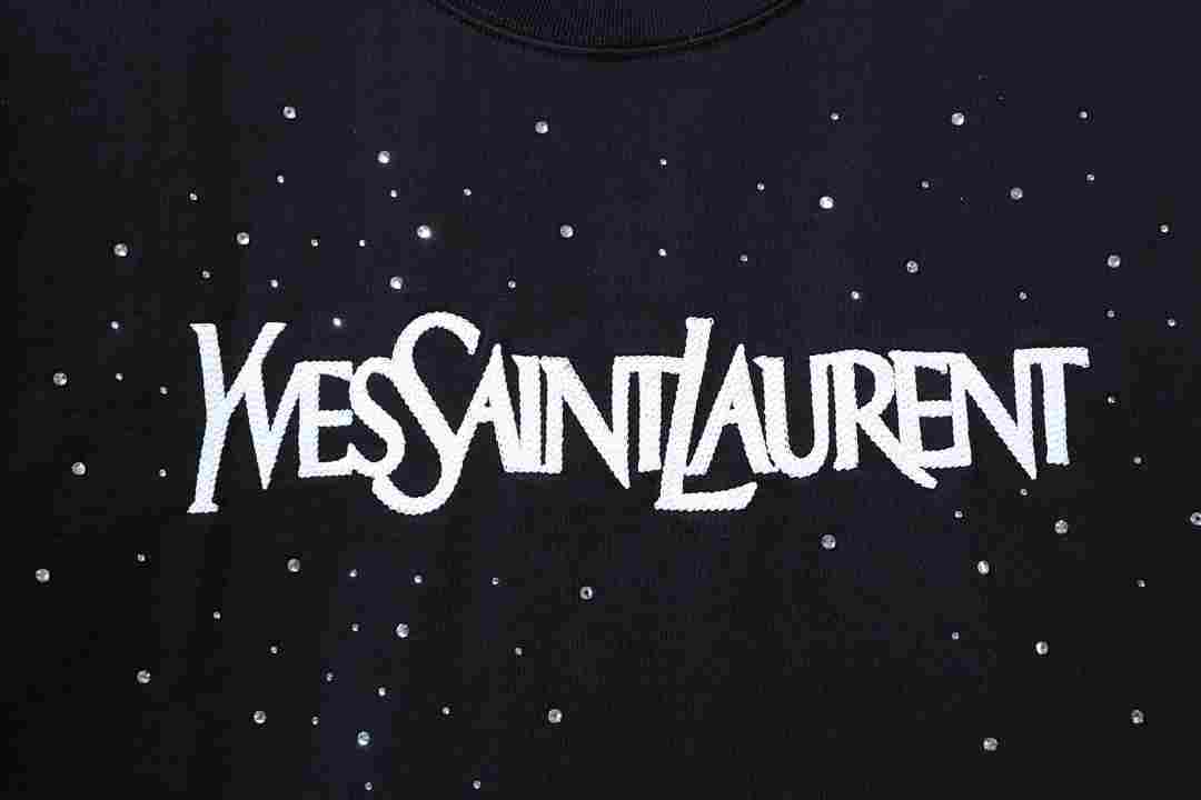     Saint Laurent Large Bord T Shirt Black