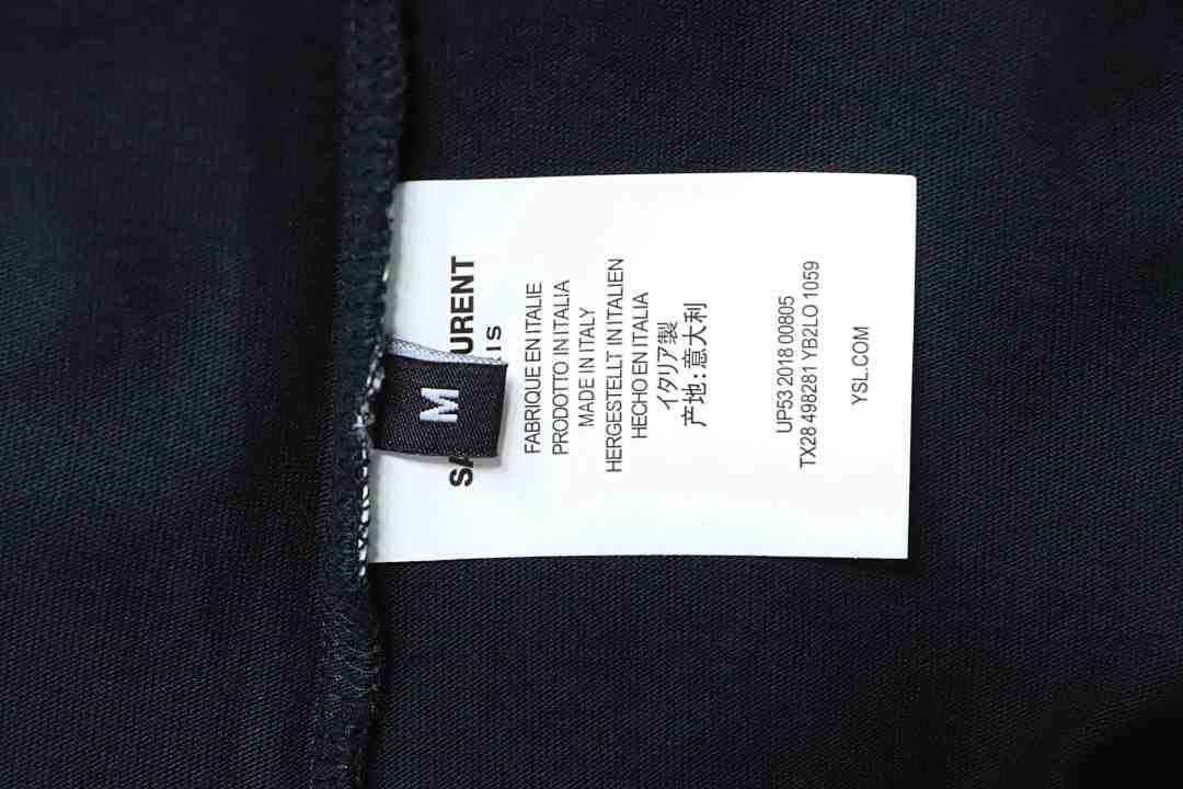     Saint Laurent Large Bord T Shirt Black