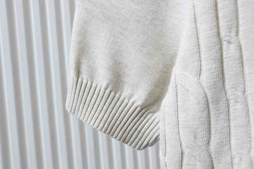 Top Quality      Loro Piana Cable-Knit Cotton Polo Shirt White