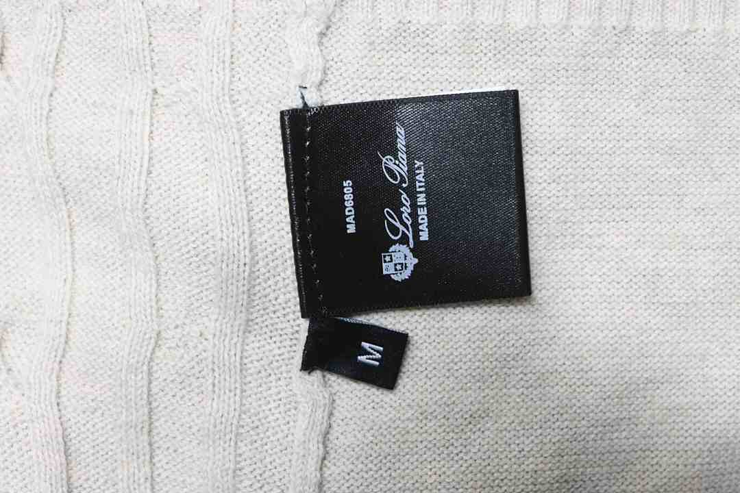 Top Quality      Loro Piana Cable-Knit Cotton Polo Shirt White