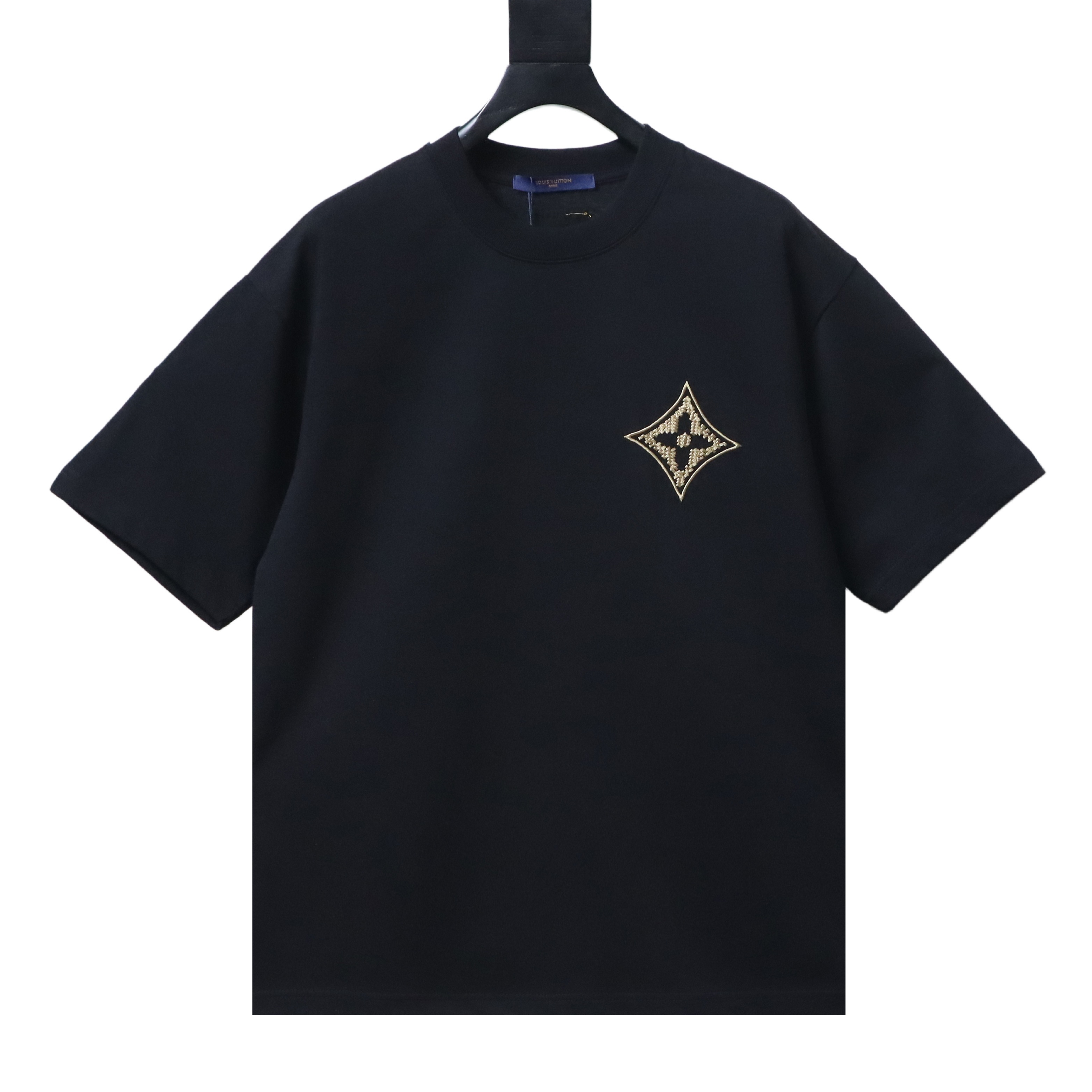    Louis Vuitton Monogram Flower 3D Gradient Print T-Shirt Black