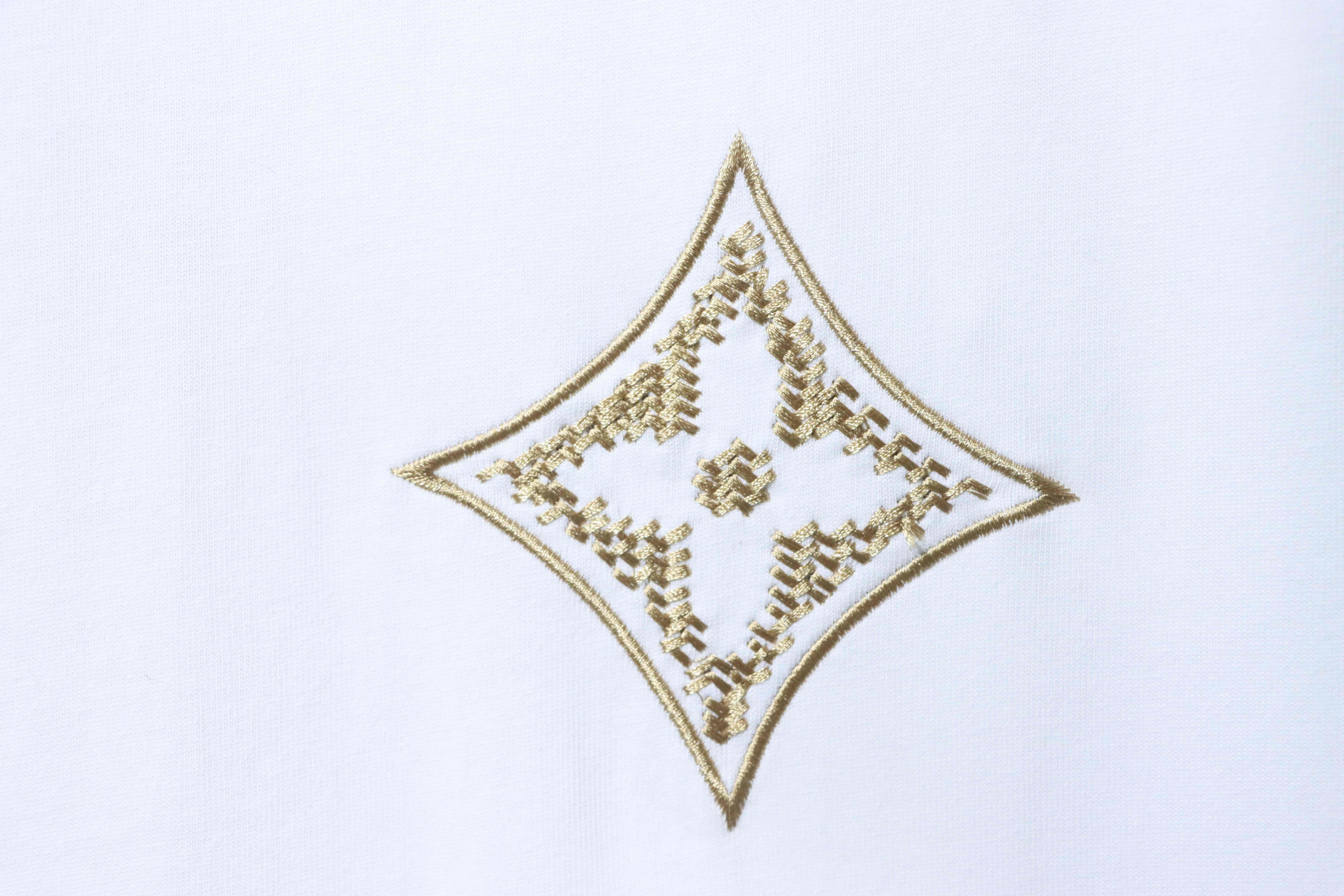    Louis Vuitton Monogram Flower 3D Gradient Print T-Shirt White