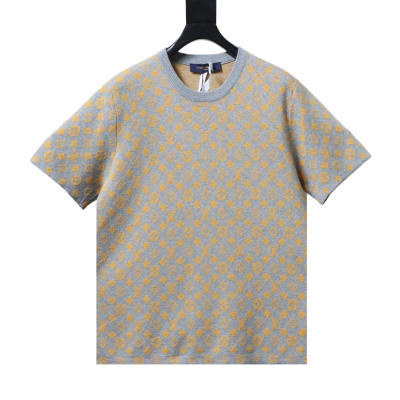 Top Quality Louis Vuitton Monogram Short-Sleeved Crewneck Brown 01