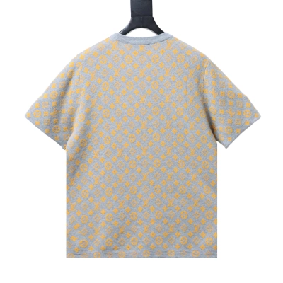 Top Quality Louis Vuitton Monogram Short-Sleeved Crewneck Brown 02