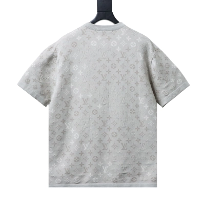Top Quality Louis Vuitton Monogram Short-Sleeved Crewneck Grey 02