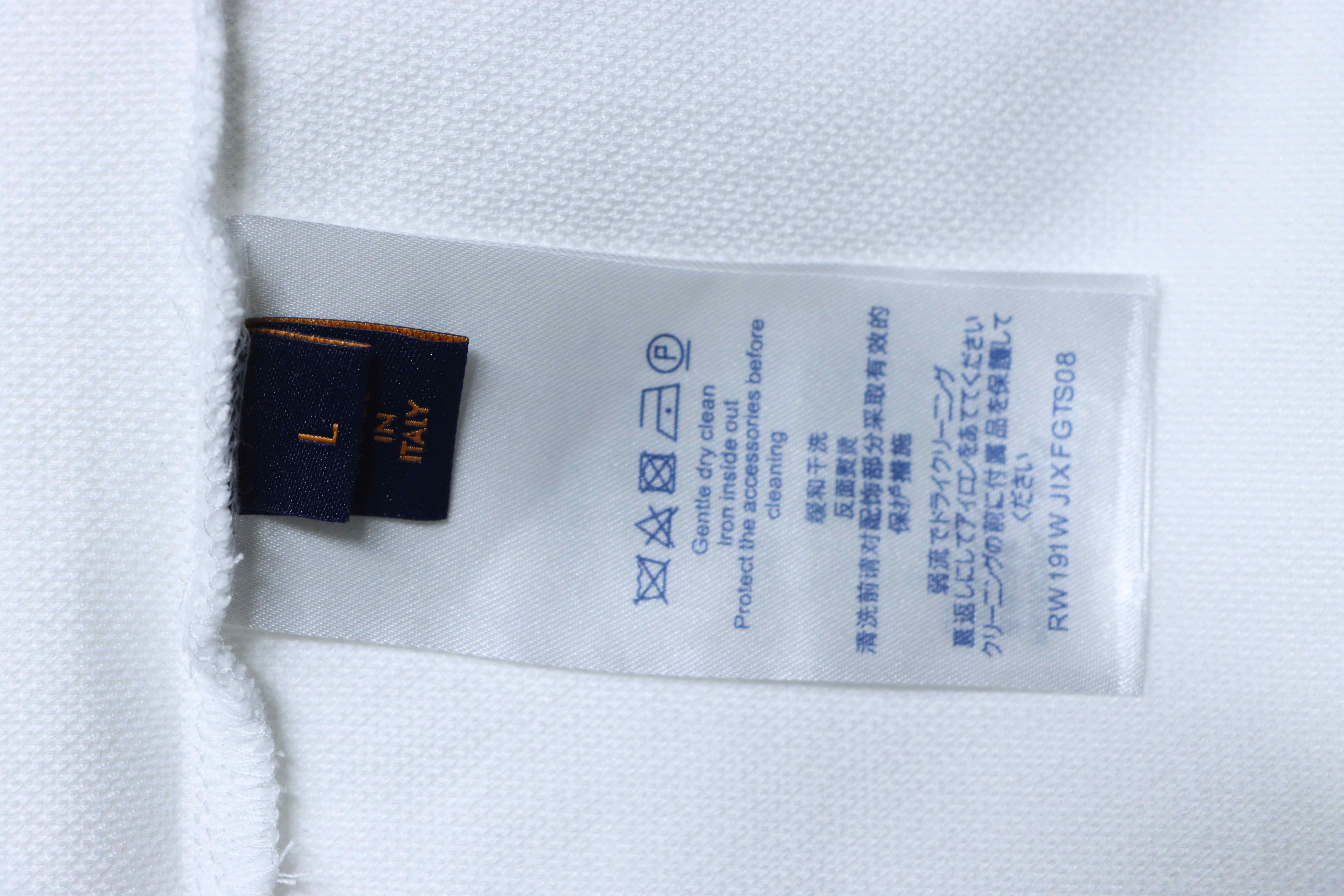     Louis Vuitton Zip-up  Polo Shirt White