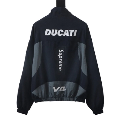 Top Quality Supreme Ducati Track Jacket Black 02