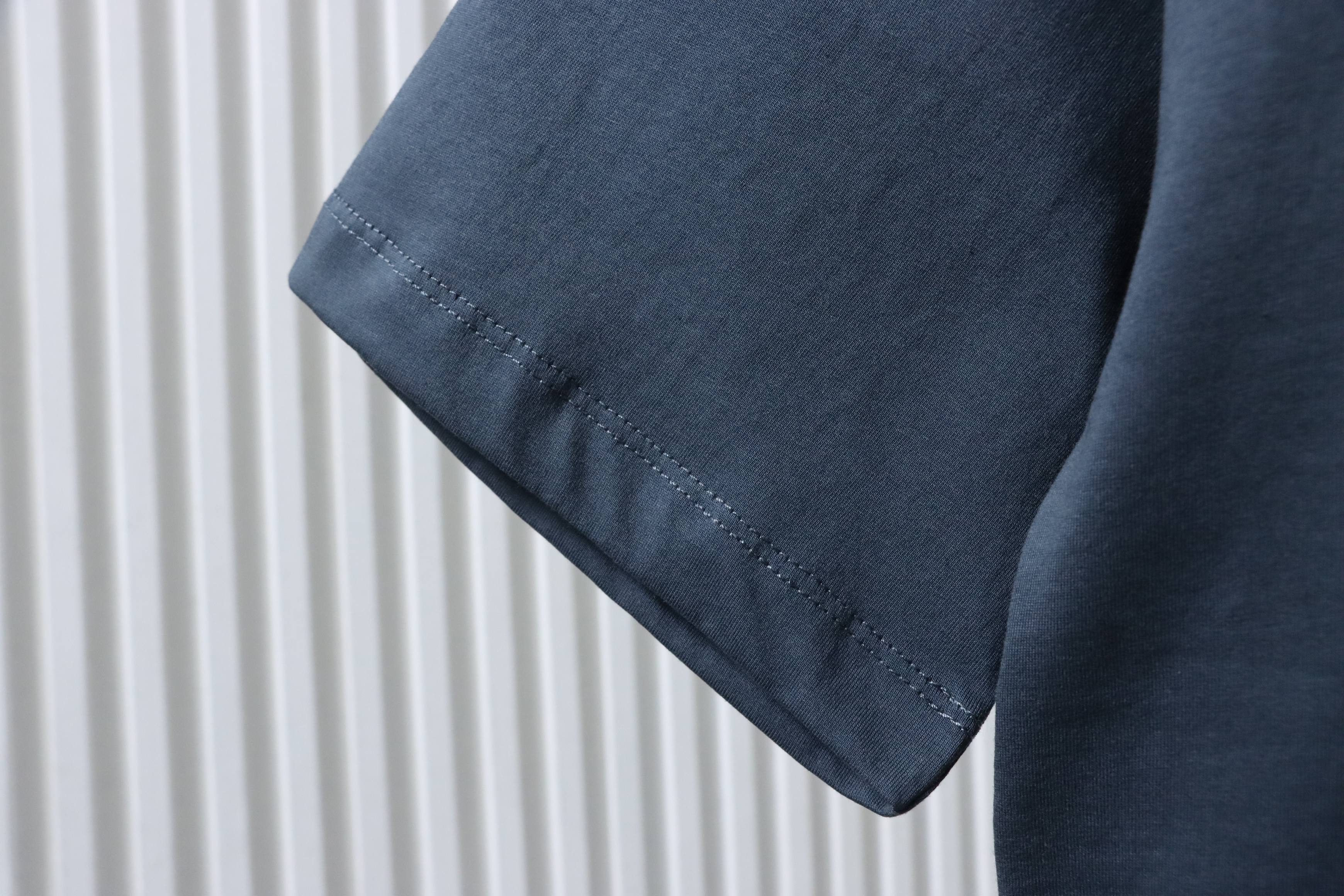    Maison Margiela 26SS Numeric Cotton Jersey T-shirt Vintage Blue