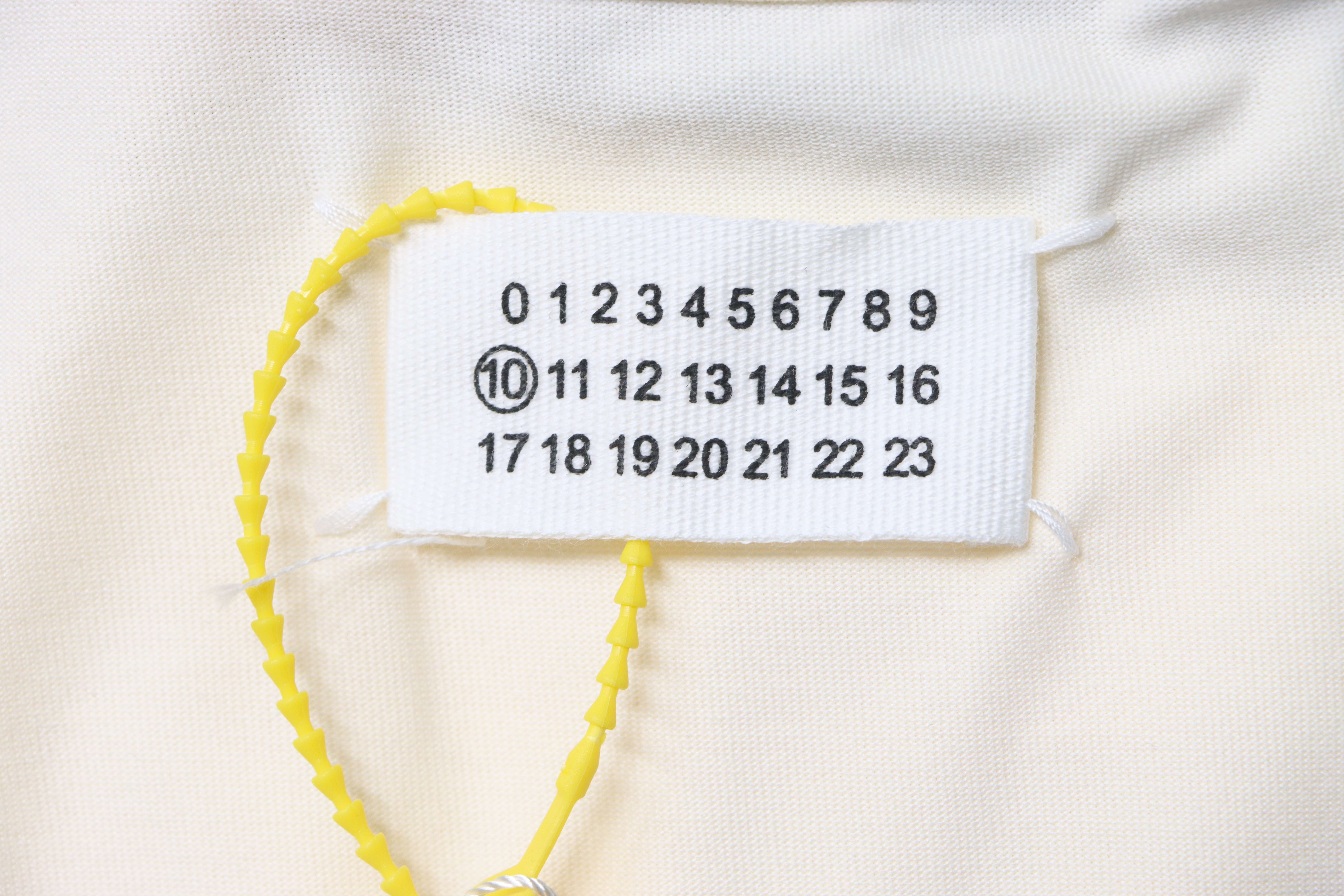    Maison Margiela MM6  Numeric Cotton Jersey T-shirt White
