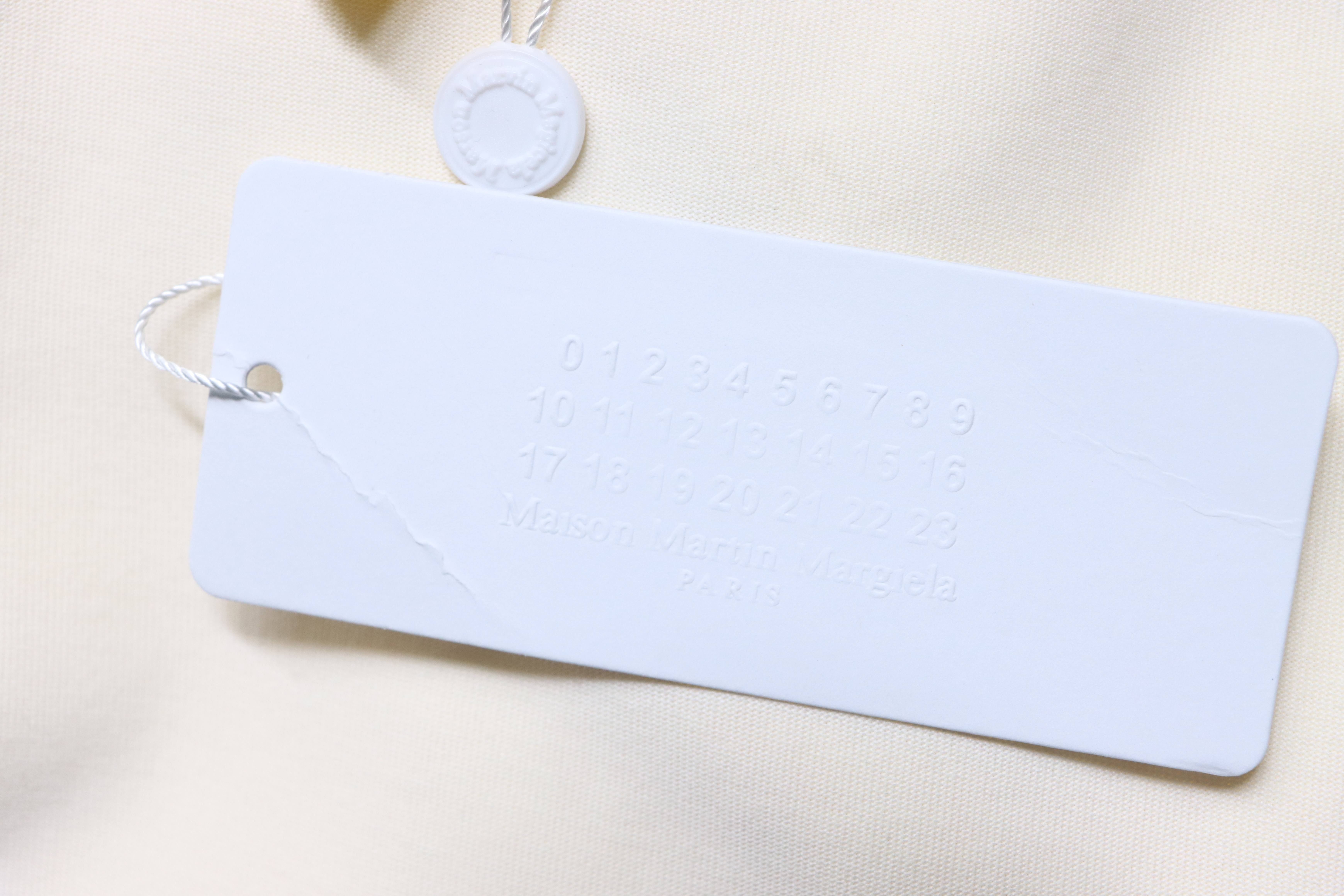    Maison Margiela MM6  Numeric Cotton Jersey T-shirt White
