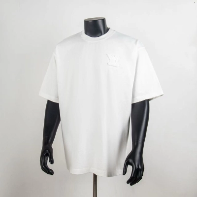 Top Quality Louis Vuitton Embossed T-Shirt White 6004 01