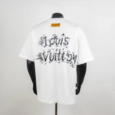 Top Quality Louis Vuitton Embossed T-Shirt White 6030 02