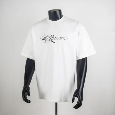 Top Quality Louis Vuitton Embossed T-Shirt White 6038 01