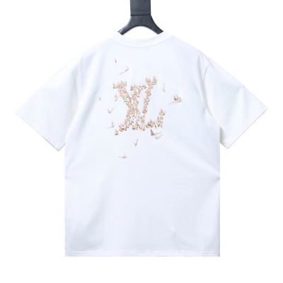 Top Quality     Louis Vuitton Embroidered Sailboat T-shirt White 02
