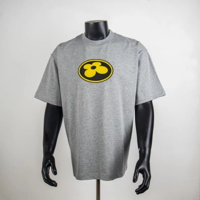 Top Quality Louis Vuitton Graphic Patch T-shirt Grey 6025 01