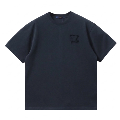 Top Quality     Louis Vuitton Logo T-shirt Black 01