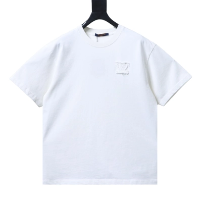 Top Quality     Louis Vuitton Logo T-shirt White 01