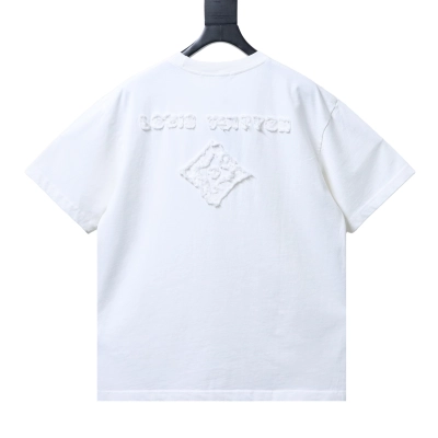 Top Quality     Louis Vuitton Logo T-shirt White 02
