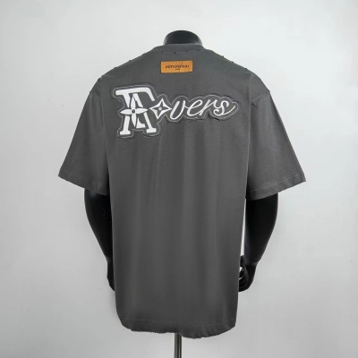 Top Quality Louis Vuitton Lovers T-shirt Grey 6024 02