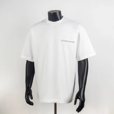 Top Quality Louis Vuitton Printed T-shirt White 6026 01