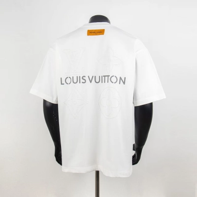 Top Quality Louis Vuitton Printed T-shirt White 6026 02