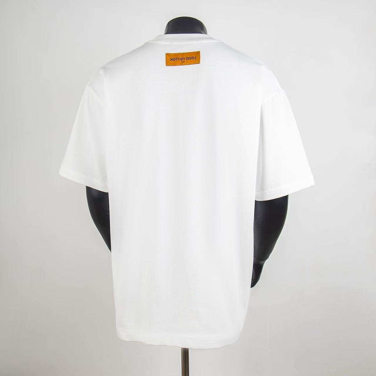     Louis Vuitton Velvet Jacquard Short-Sleeved T-Shirt 6003