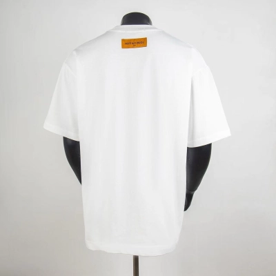 Top Quality     Louis Vuitton Velvet Jacquard Short-Sleeved T-Shirt 6003 02
