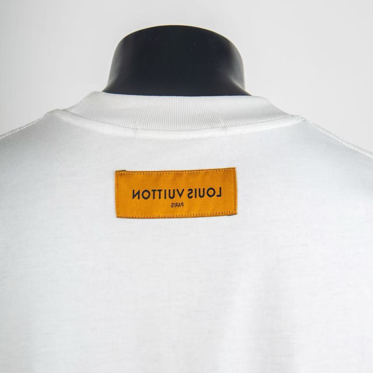     Louis Vuitton Velvet Jacquard Short-Sleeved T-Shirt 6003
