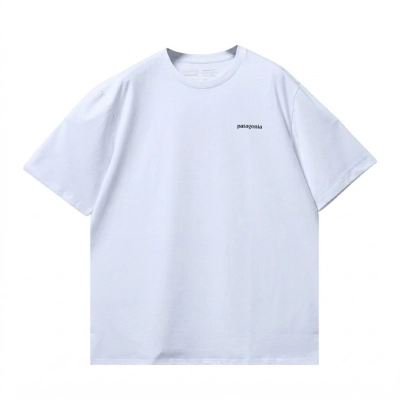 Top Quality Patagonia P-6 Logo Responsibili-Tee T-Shirt White 01