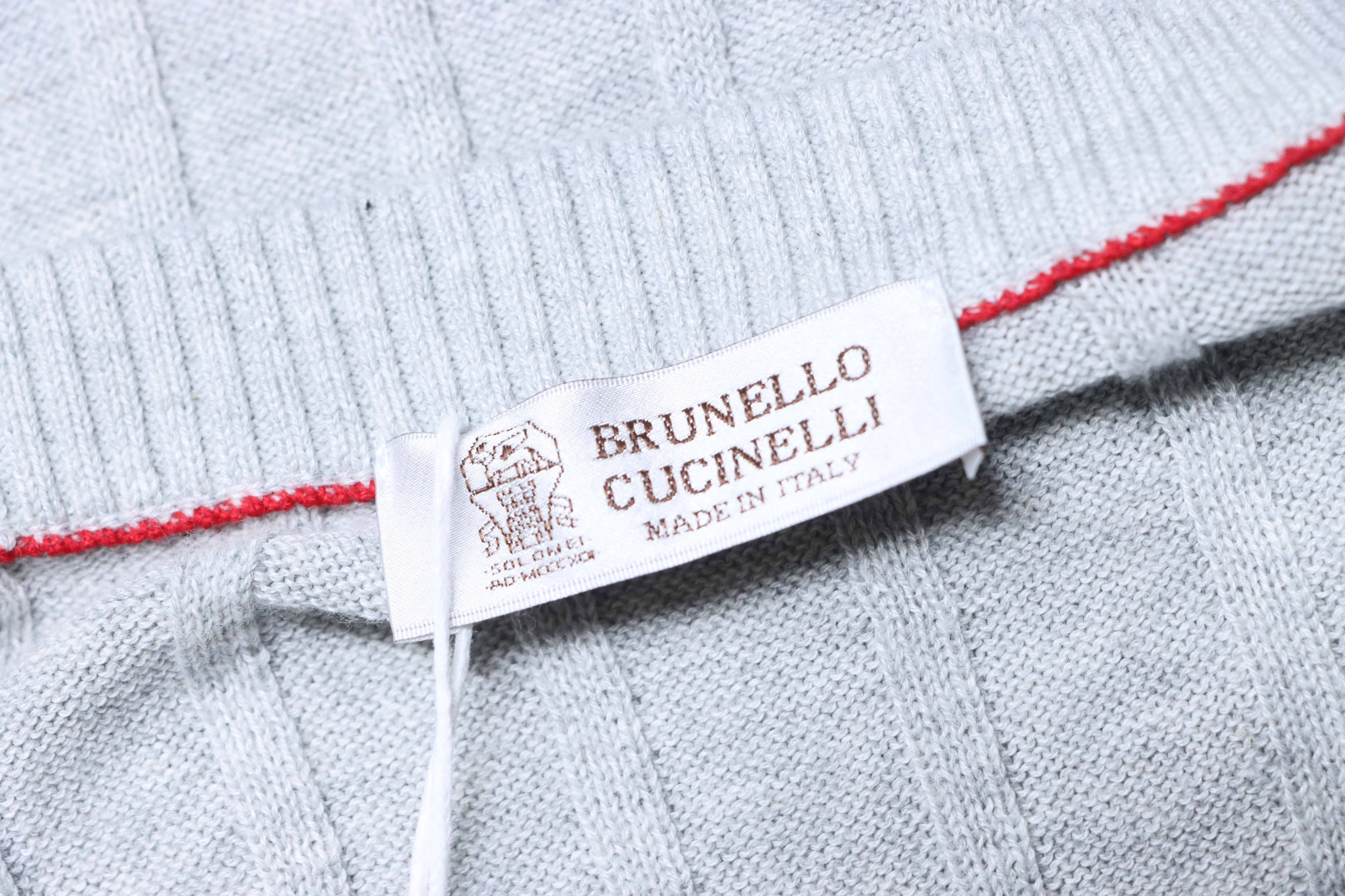    Brunello Cucinelli Henley collar T-shirt Grey