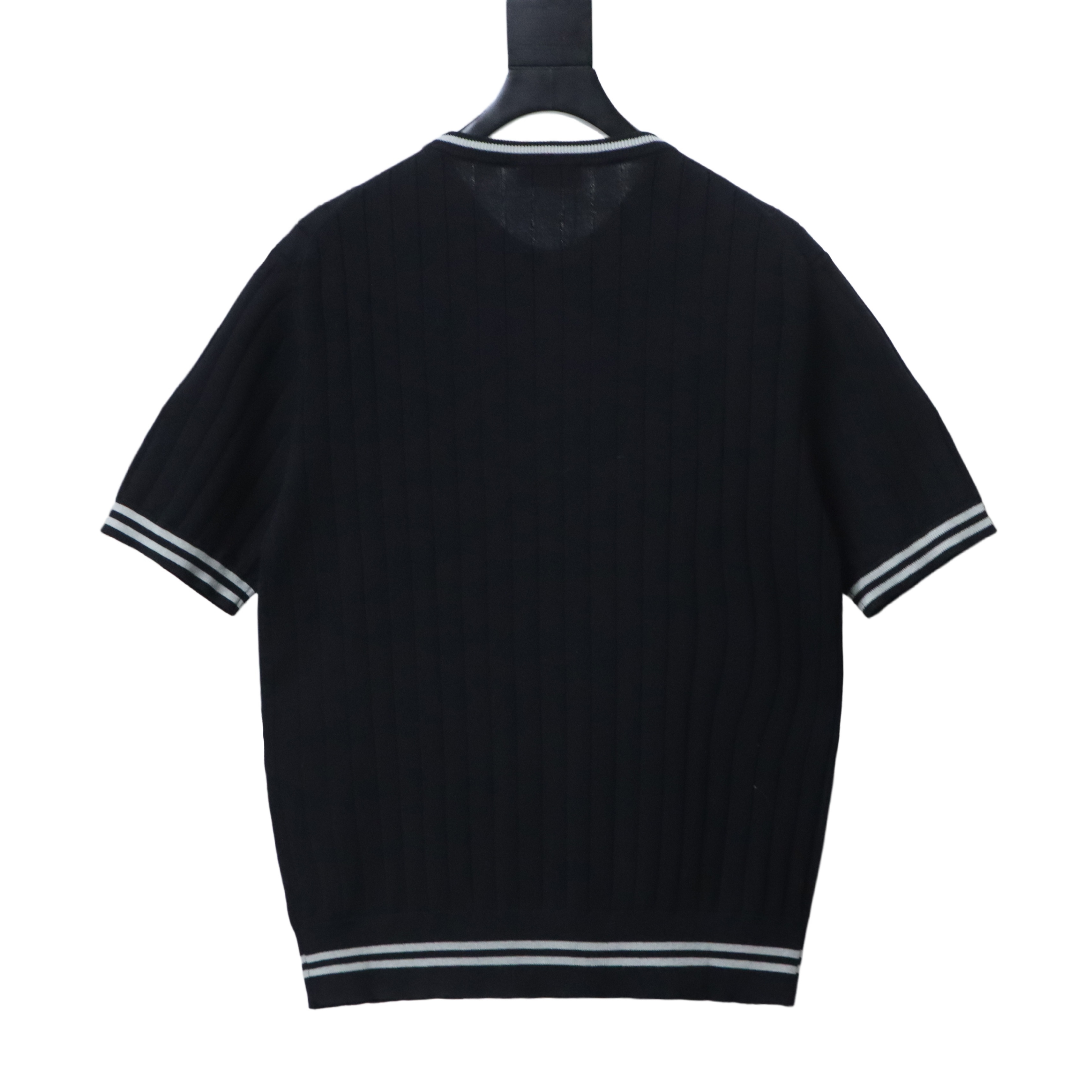   Brunello Cucinelli Henley collar T-shirt Black